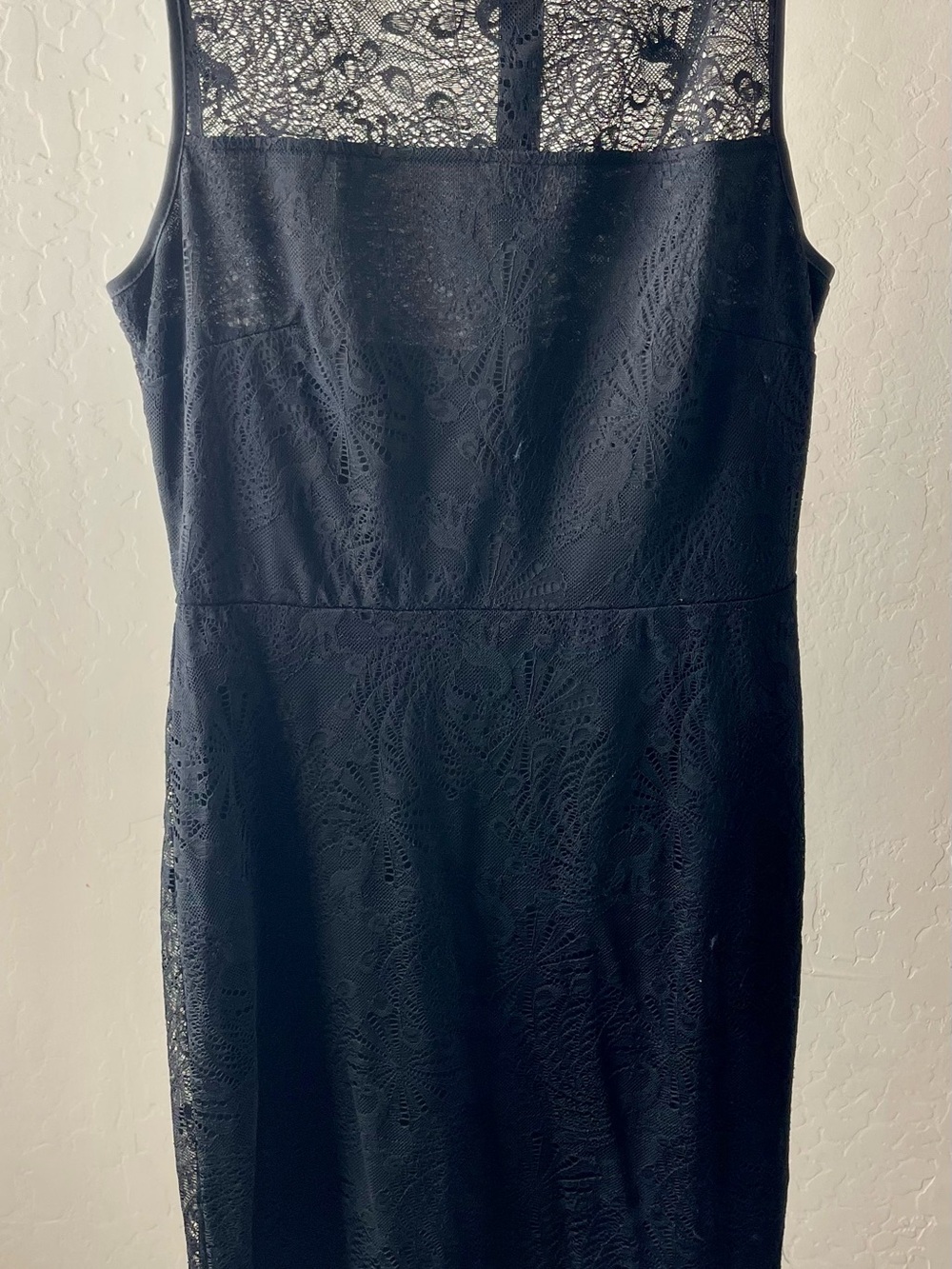 Grace Karin Black Lace Midi Sheath Dress